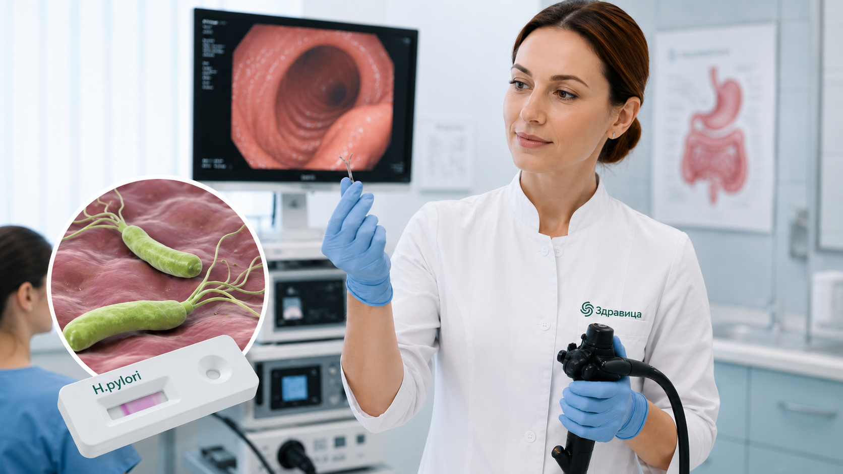 Быстрый уреазный тест на Helicobacter pylori во время гастроскопии: что это и для чего нужен
